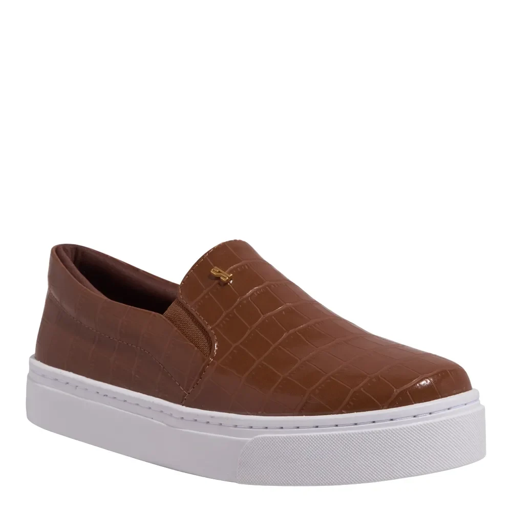 Tênis Slip On Croco Marrom - vista 4 de 4