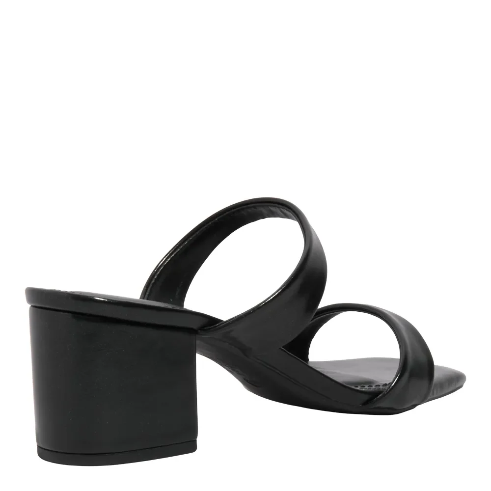 Mule Napa Madri Preto Salto Bloco Baixo - vista 3 de 3