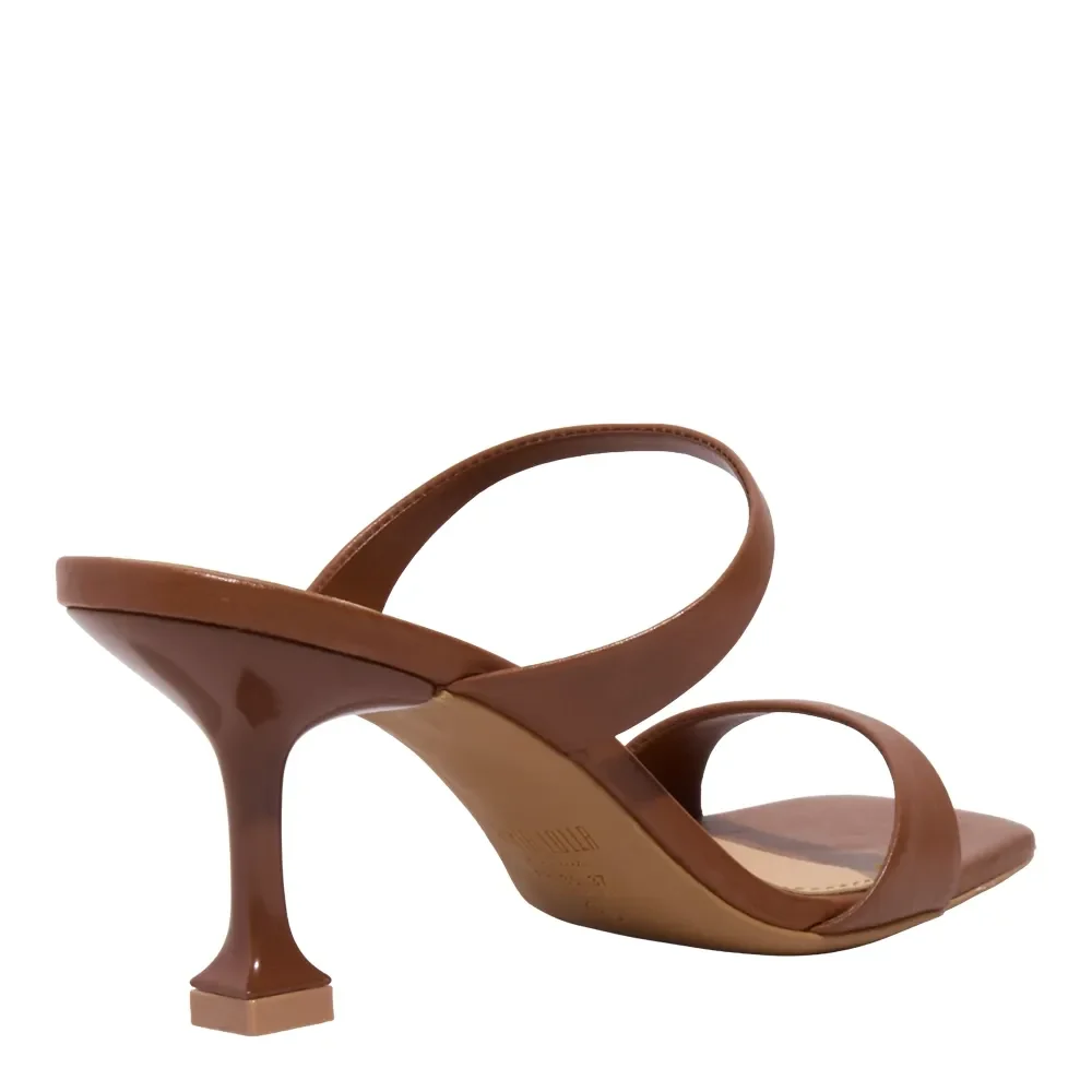 Mule Couro Premium Marrom Terracota Salto Alto Fino - vista 3 de 3