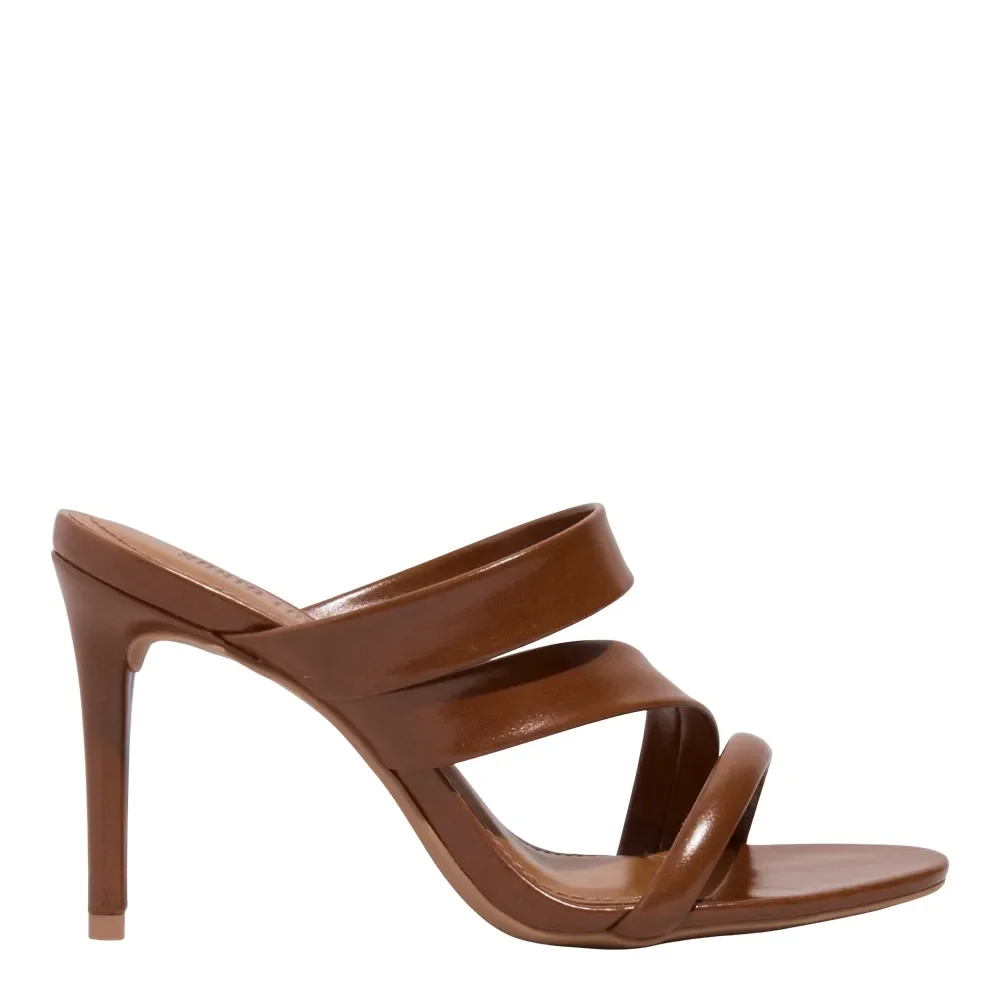 Mule Napa Marrom Salto Alto Fino - vista 1 de 3