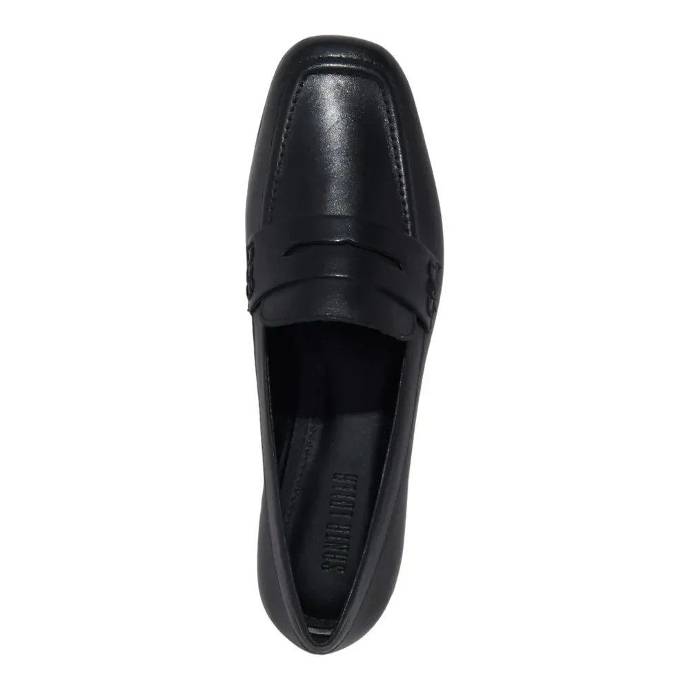 Mocassim Couro Soft Bico Quadrado Preto - vista 4 de 4