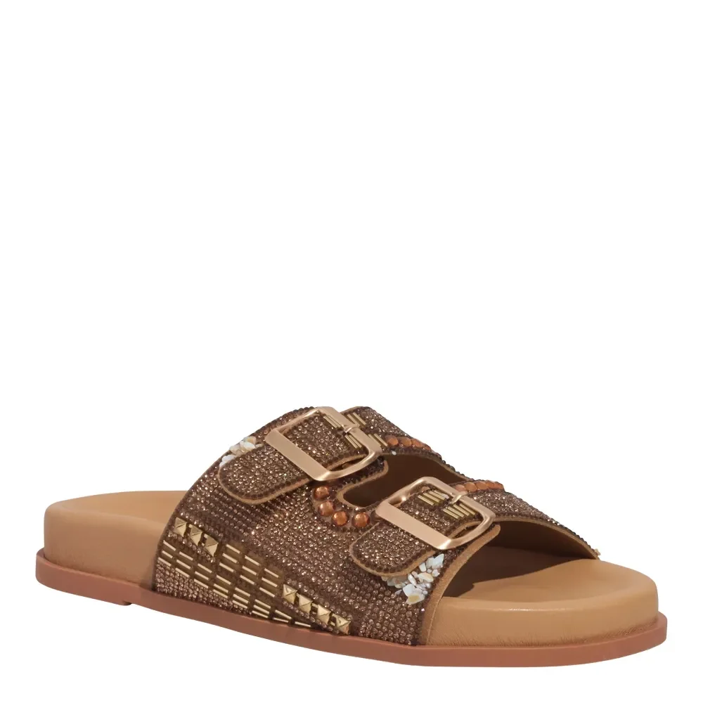 Papete Napa Soft Brilho Strass Bege - vista 2 de 4