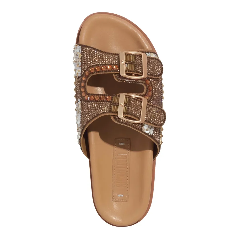 Papete Napa Soft Brilho Strass Bege - vista 4 de 4