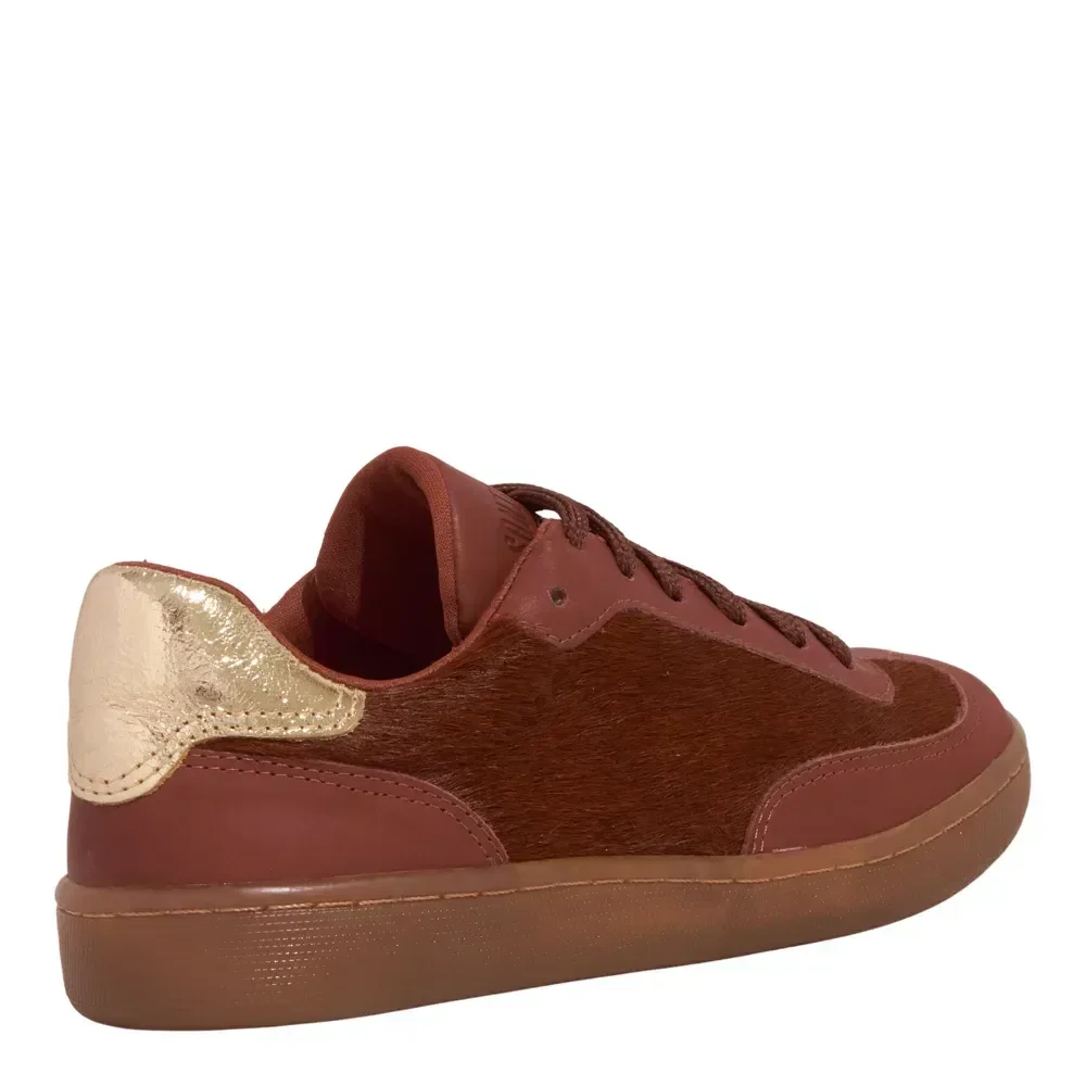 Tênis Couro Nobre Soft Marrom Terracota - vista 2 de 4