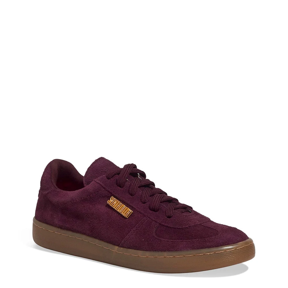 Tênis Couro Camurça Roxo Berry - vista 2 de 4