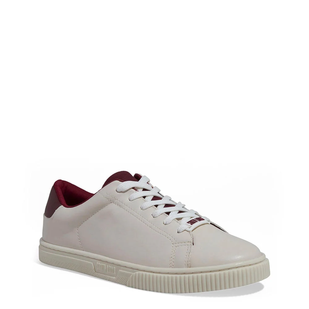 Tênis Napa Soft Off White e Vermelho - vista 2 de 4