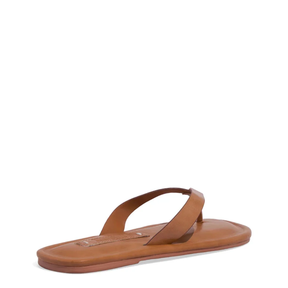 Rasteira Thong Napa Madri Caramelo - vista 3 de 4