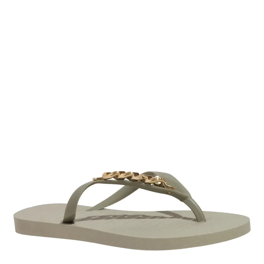 Chinelo Flip Flop Borracha Verde Pistache - vista 2 de 4