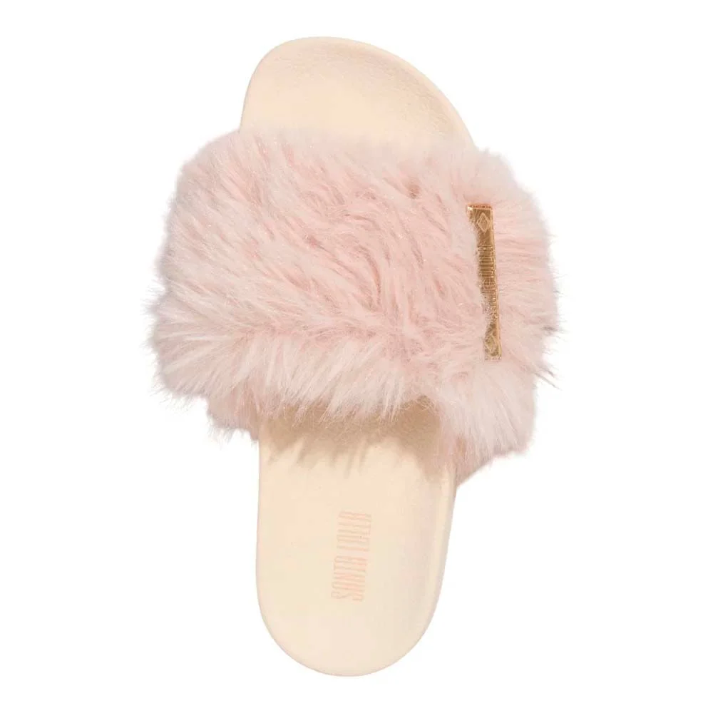 Chinelo Slid Pelinho Borracha Off White - vista 4 de 4