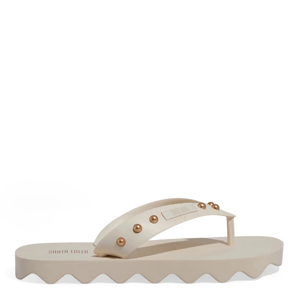 Chinelo Borracha Tratorado Off White - vista 1 de 4