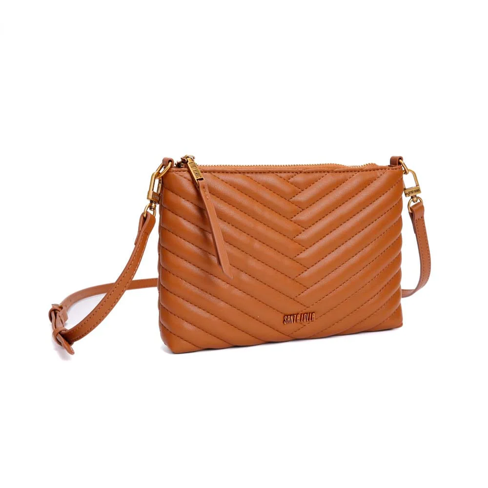 Bolsa Clutch Soft Caramelo Alça Transversal - vista 2 de 7