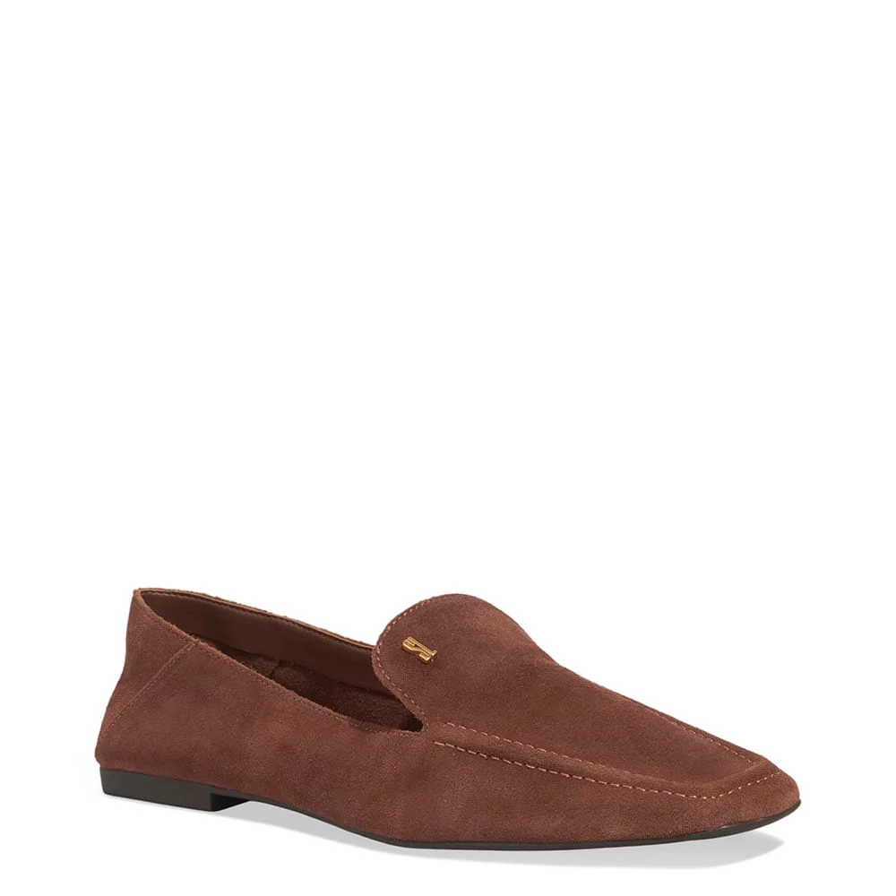 Mocassim Couro Camurça Marrom Terracota - vista 2 de 4