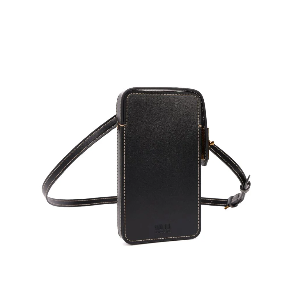 Bolsa Porta Celular Soft Preta Alça Transversal - vista 2 de 8