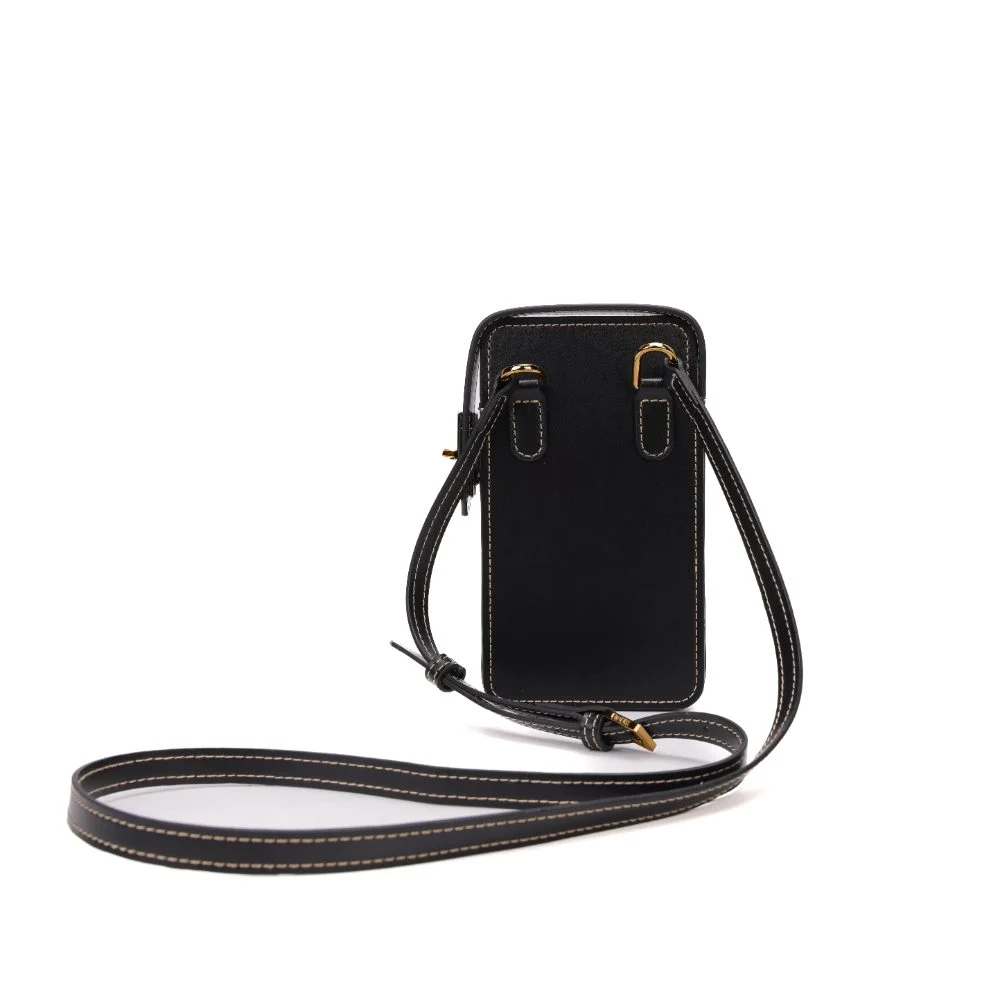 Bolsa Porta Celular Soft Preta Alça Transversal - vista 5 de 8