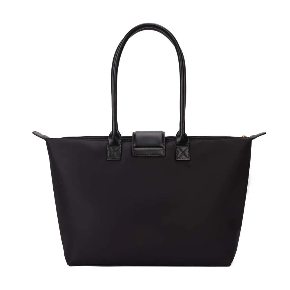 Bolsa Shopper Grande Nylon Preto Noir - vista 6 de 8