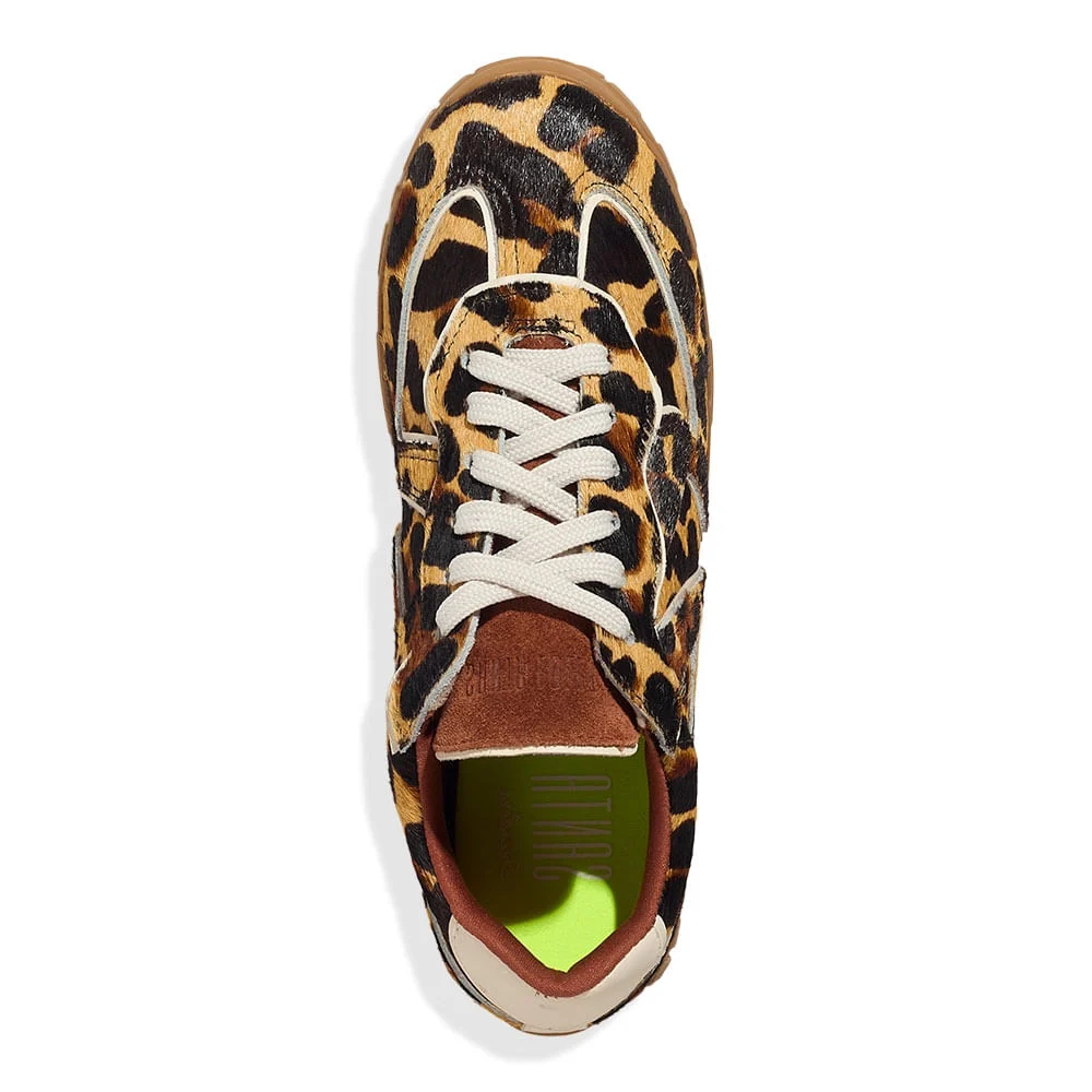 Tênis Couro Pelo Animal Print Onça - vista 4 de 5
