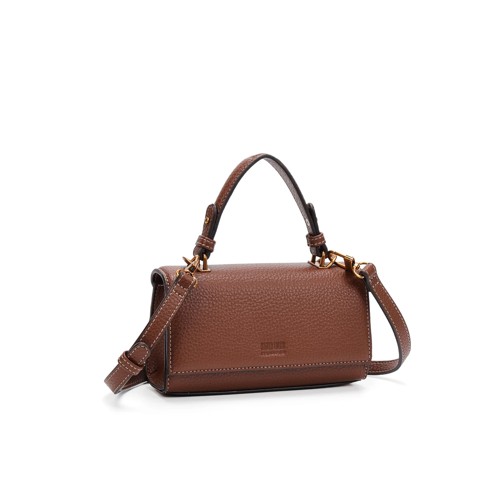 Bolsa Pequena Floater Estruturada Marrom Terracota - vista 2 de 5