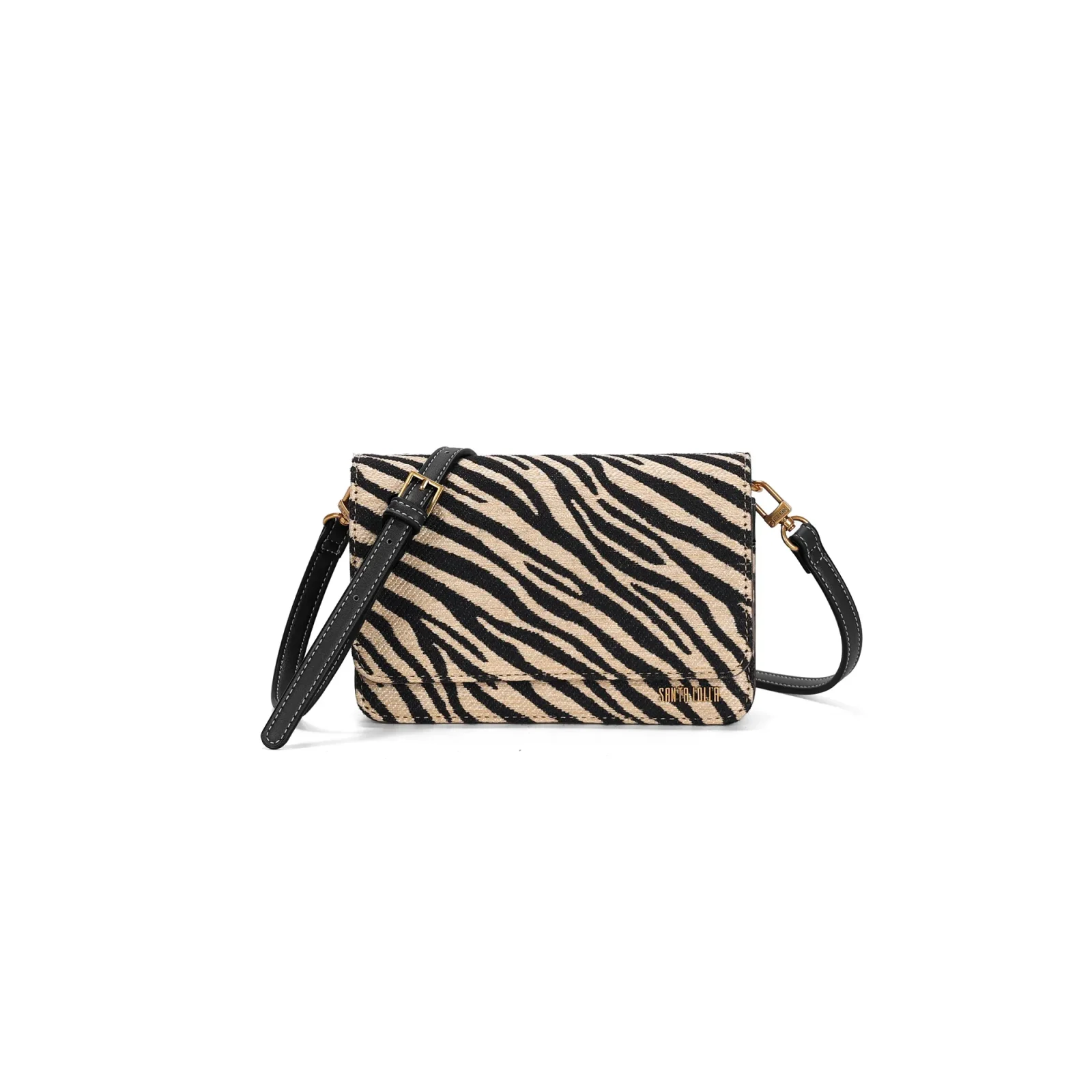 Bolsa Pequena Tramado Animal Print Zebra Transversal - vista 1 de 3