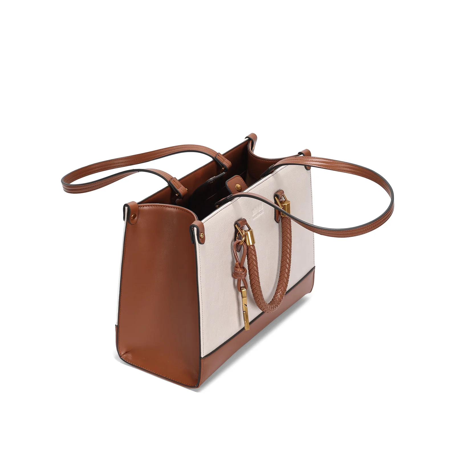 Bolsa Grande Estruturada Floater Off White Alça Dupla - vista 3 de 3
