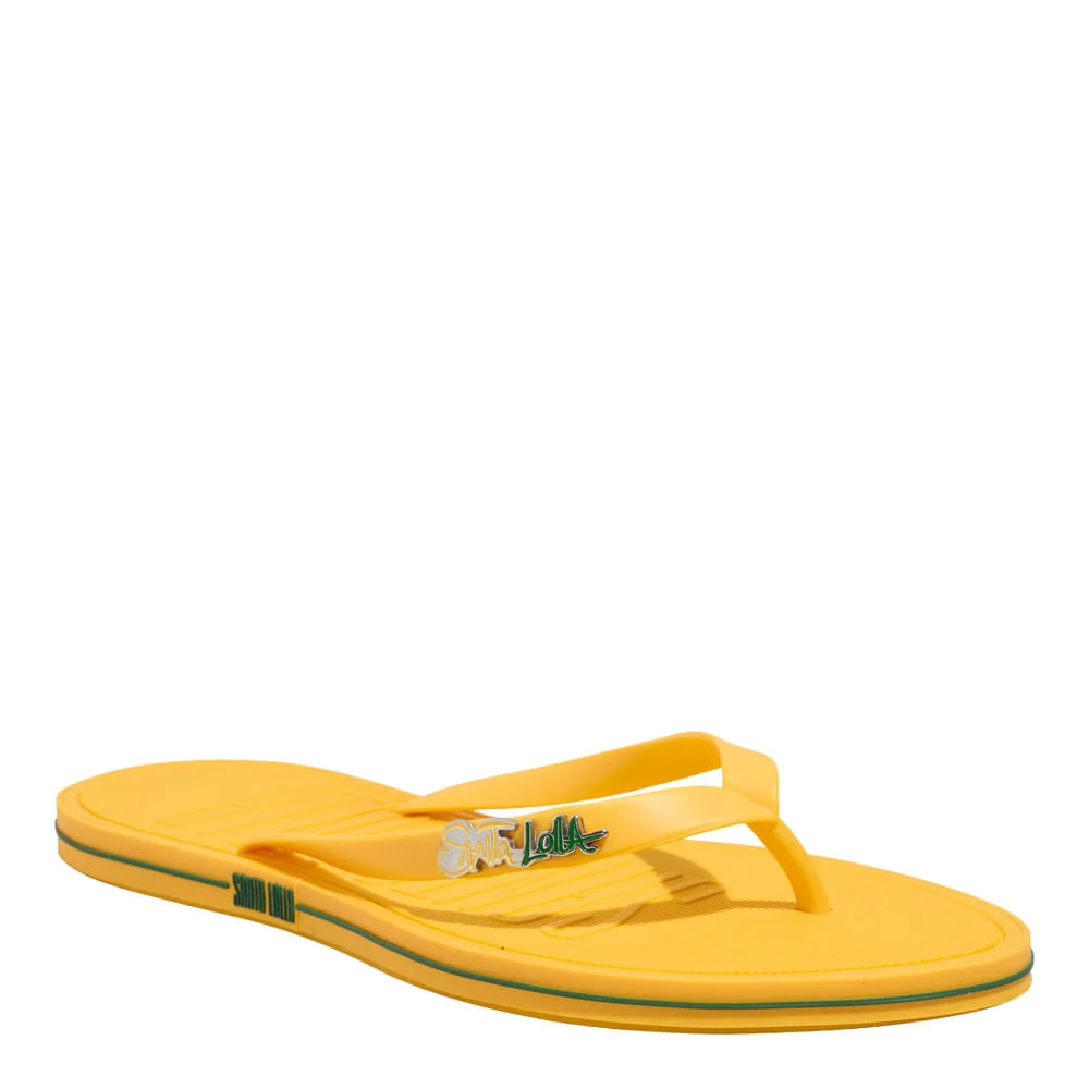 Chinelo Flip Flop Brasil Borracha Amarelo - vista 2 de 6