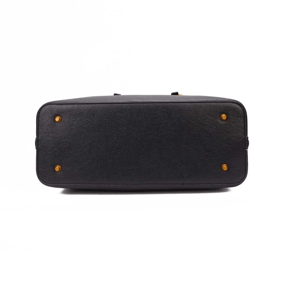 Bolsa Grande Floater Preto Alça Trançada - vista 6 de 7