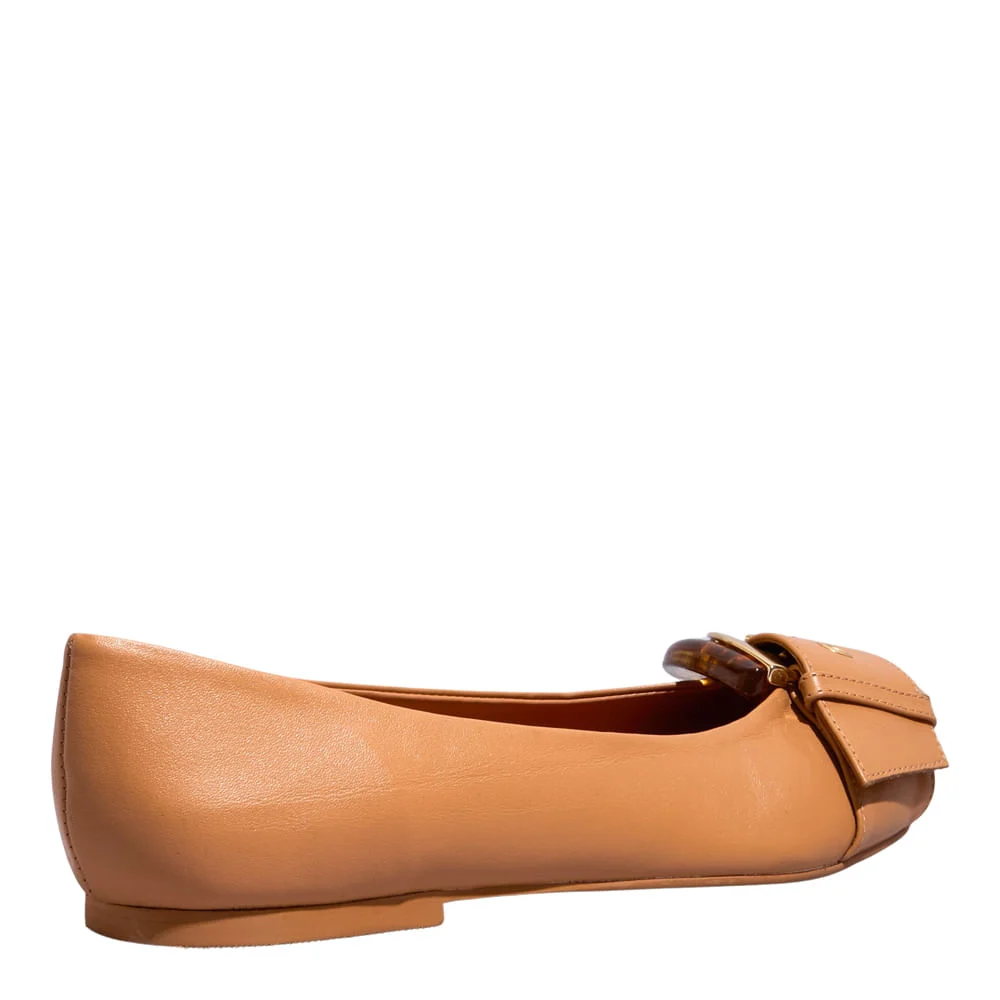 Sapatilha Couro Nobre Soft Doce De Leite - vista 3 de 5