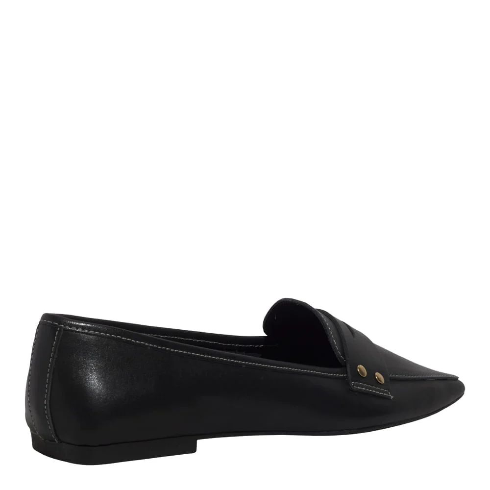Mocassim Couro Nobre Soft Preto - vista 3 de 5