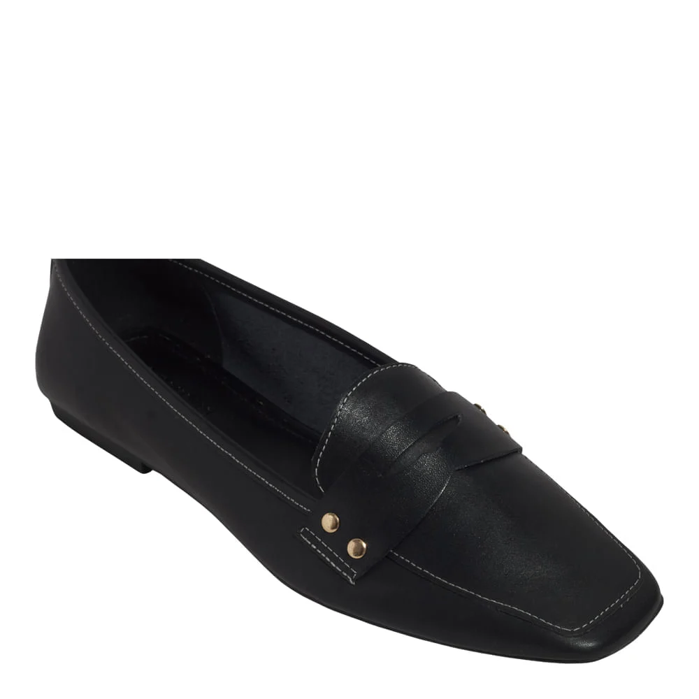 Mocassim Couro Nobre Soft Preto - vista 5 de 5