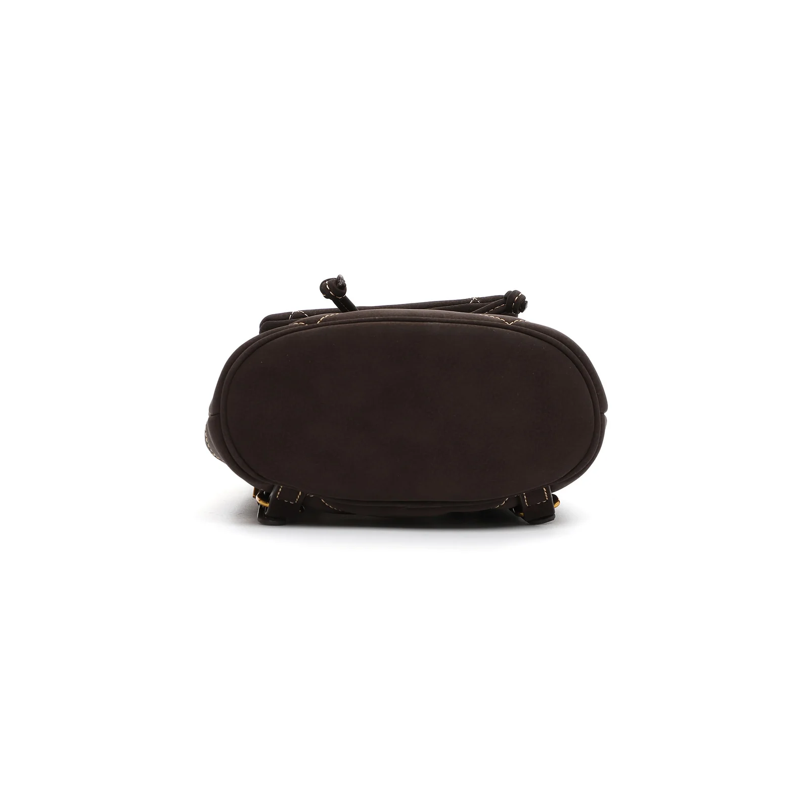 Mochila Mini Nobuck Acolchoada Marrom Cocoa - vista 4 de 6