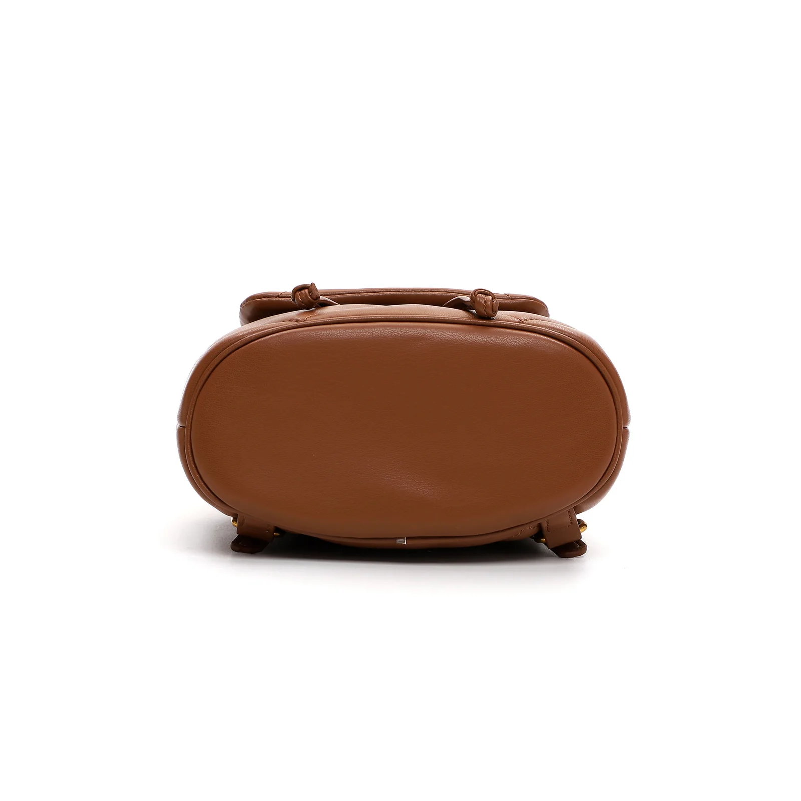 Mochila Mini Soft Acolchoada Marrom - vista 4 de 5