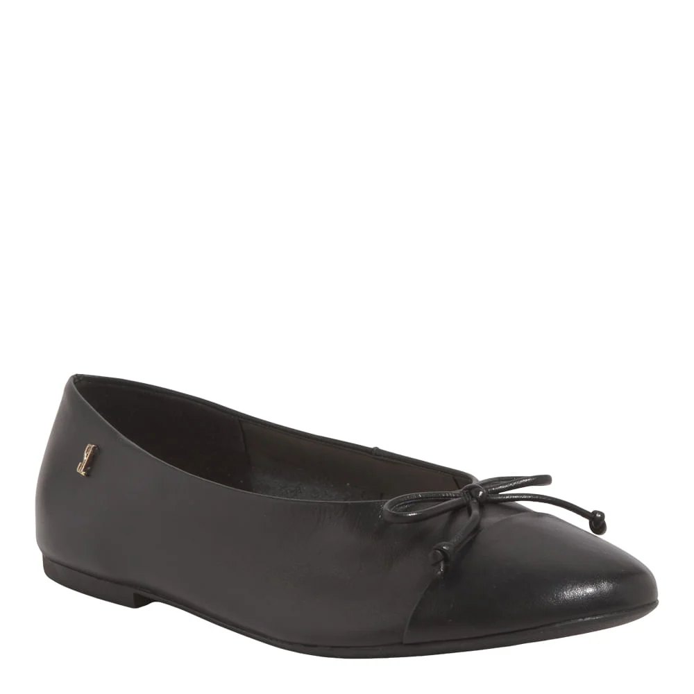 Sapatilha Laço Couro Nobre Soft Preto - vista 2 de 6