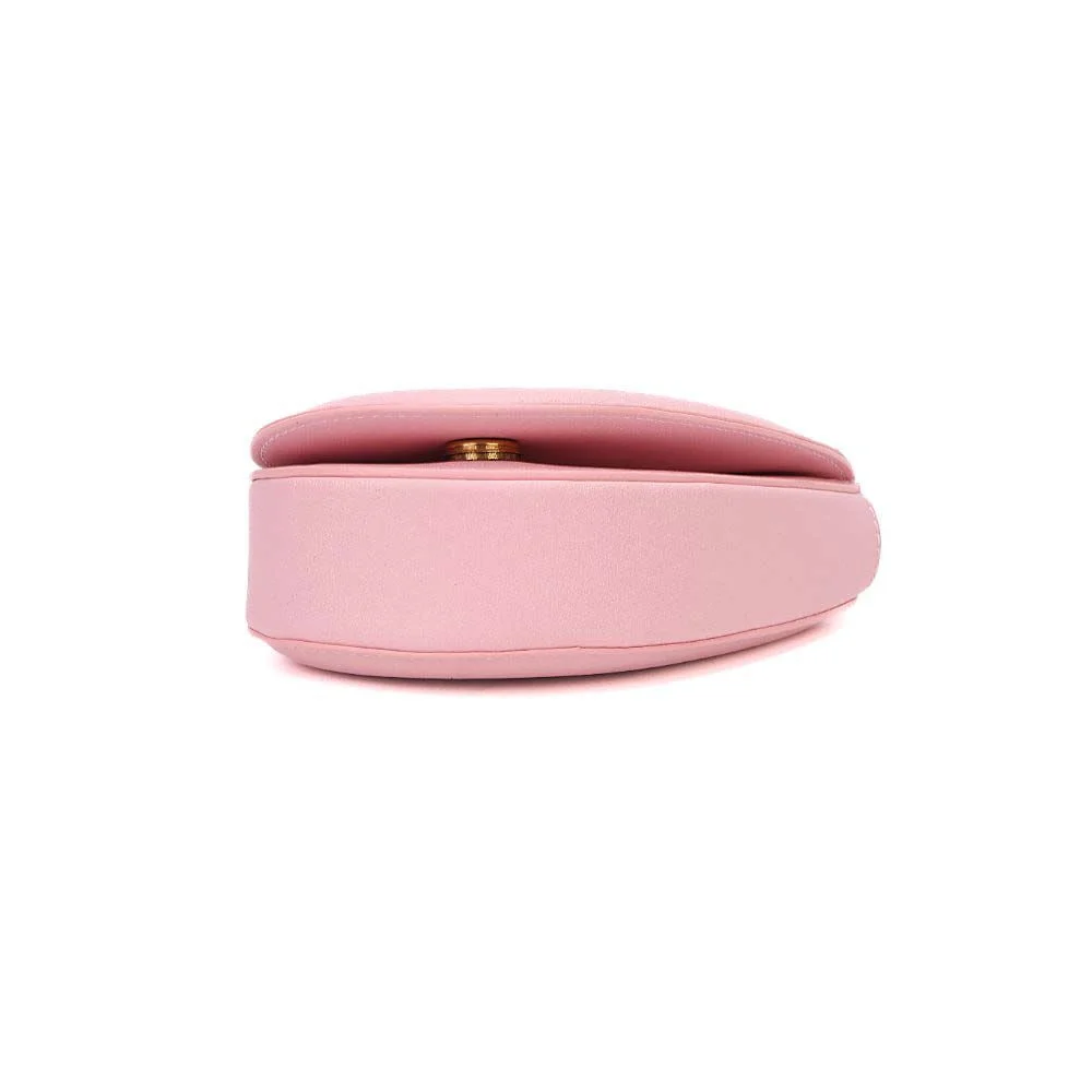 Bolsa Mini Com Caixa Soft Meio Coração Rosa Blossom Alça Transversal - vista 6 de 9