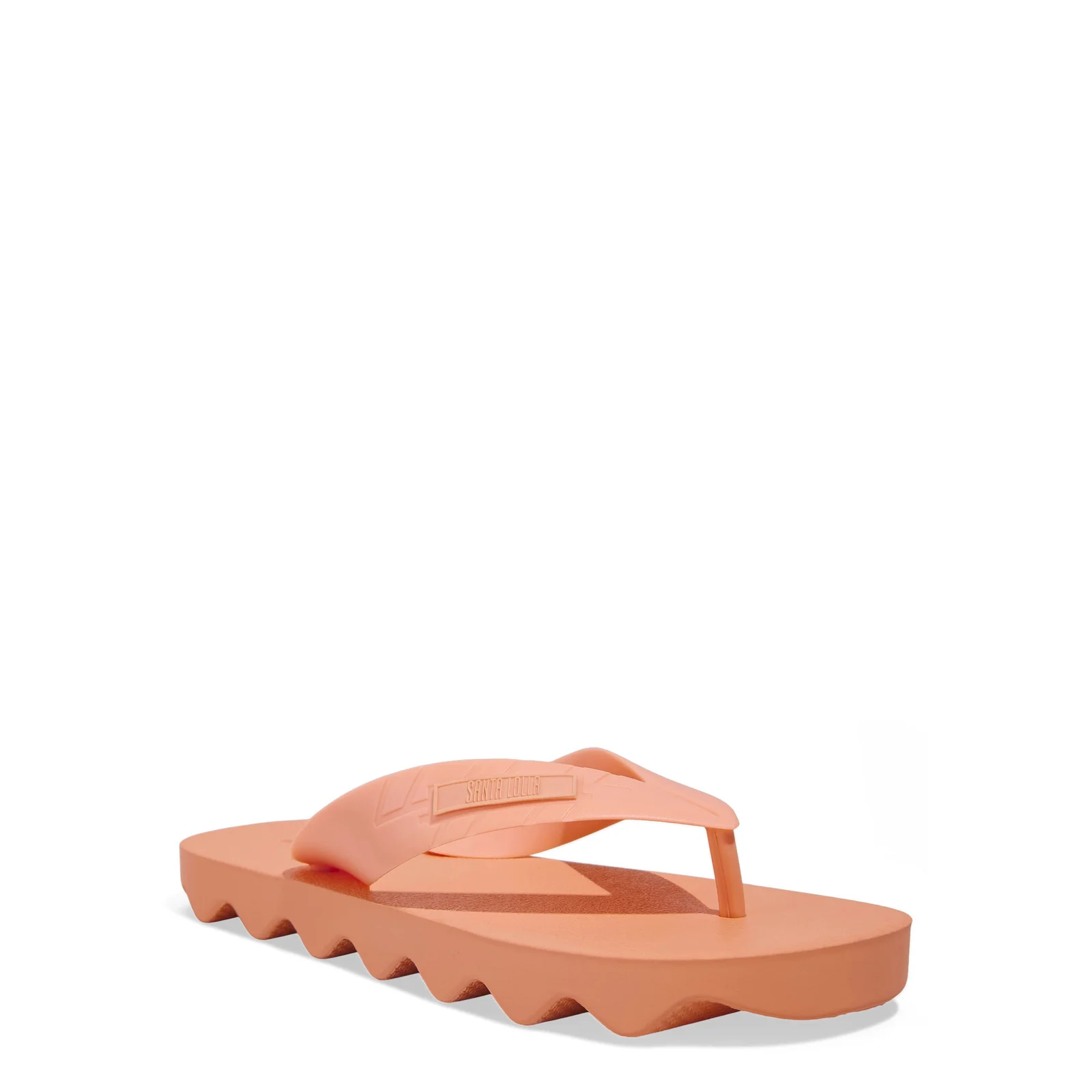 Chinelo Borracha Flip Flop Soft Tratorado Laranja Salmão - vista 2 de 5