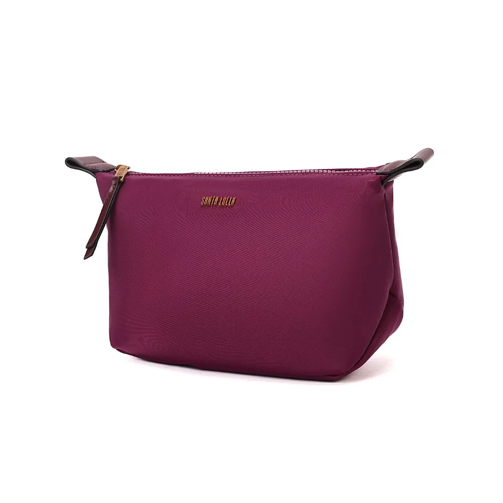 Necessaire Pequena Nylon Roxo Berry - vista 3 de 7