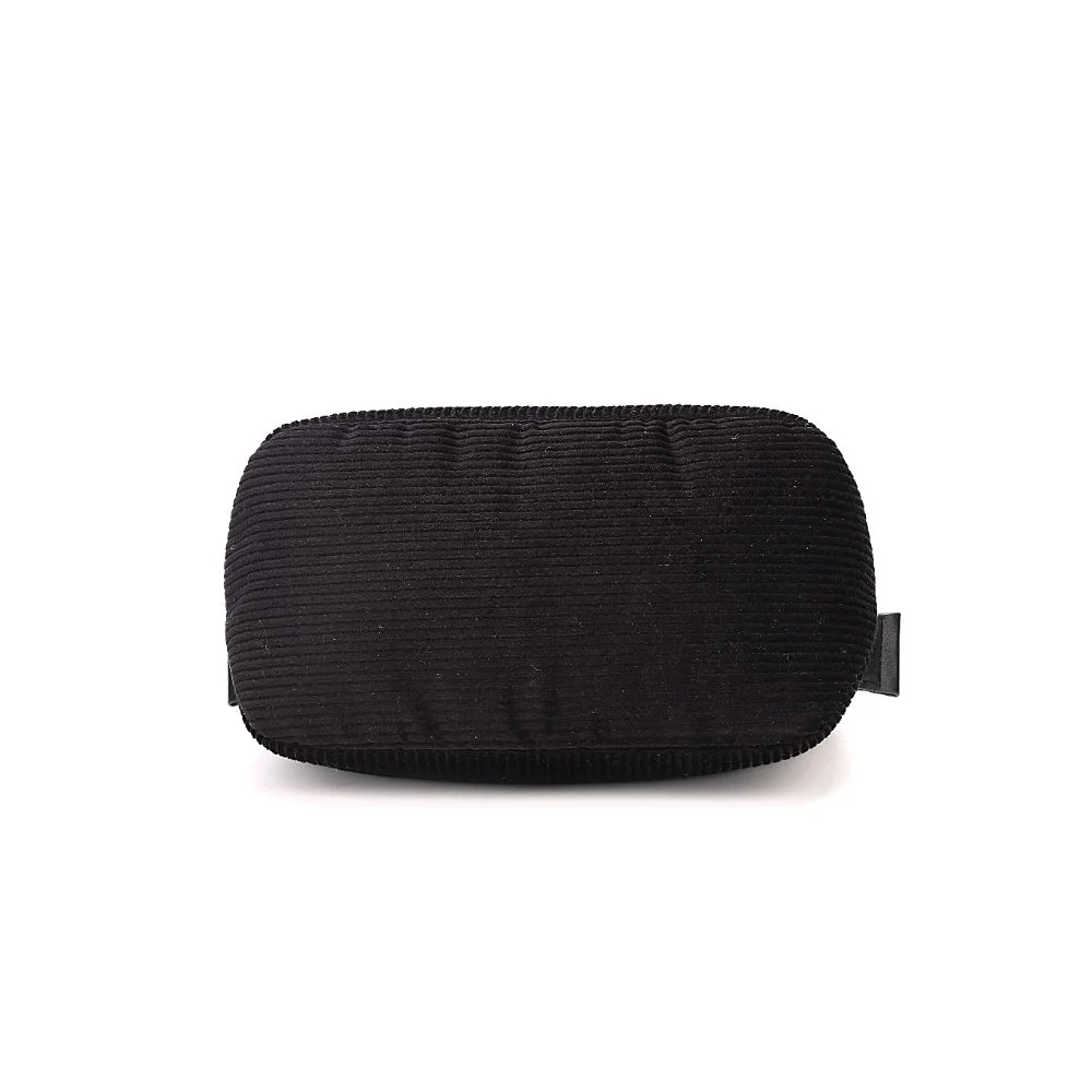 Necessaire Pequena Veludo Cotelê Preto - vista 6 de 7