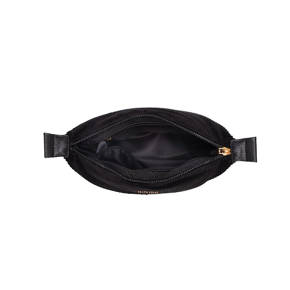 Necessaire Pequena Veludo Cotelê Preto - vista 7 de 7