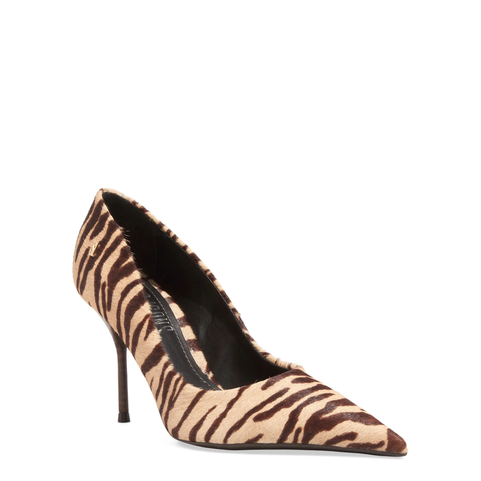 Scarpin Couro Pelo Animal Print Zebra Salto Agulha - vista 2 de 4