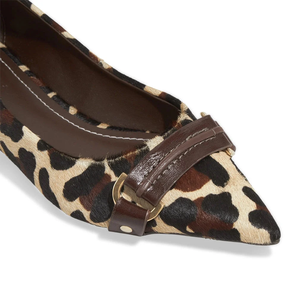 Sapatilha Couro Pelo Onça Animal Print - vista 3 de 6