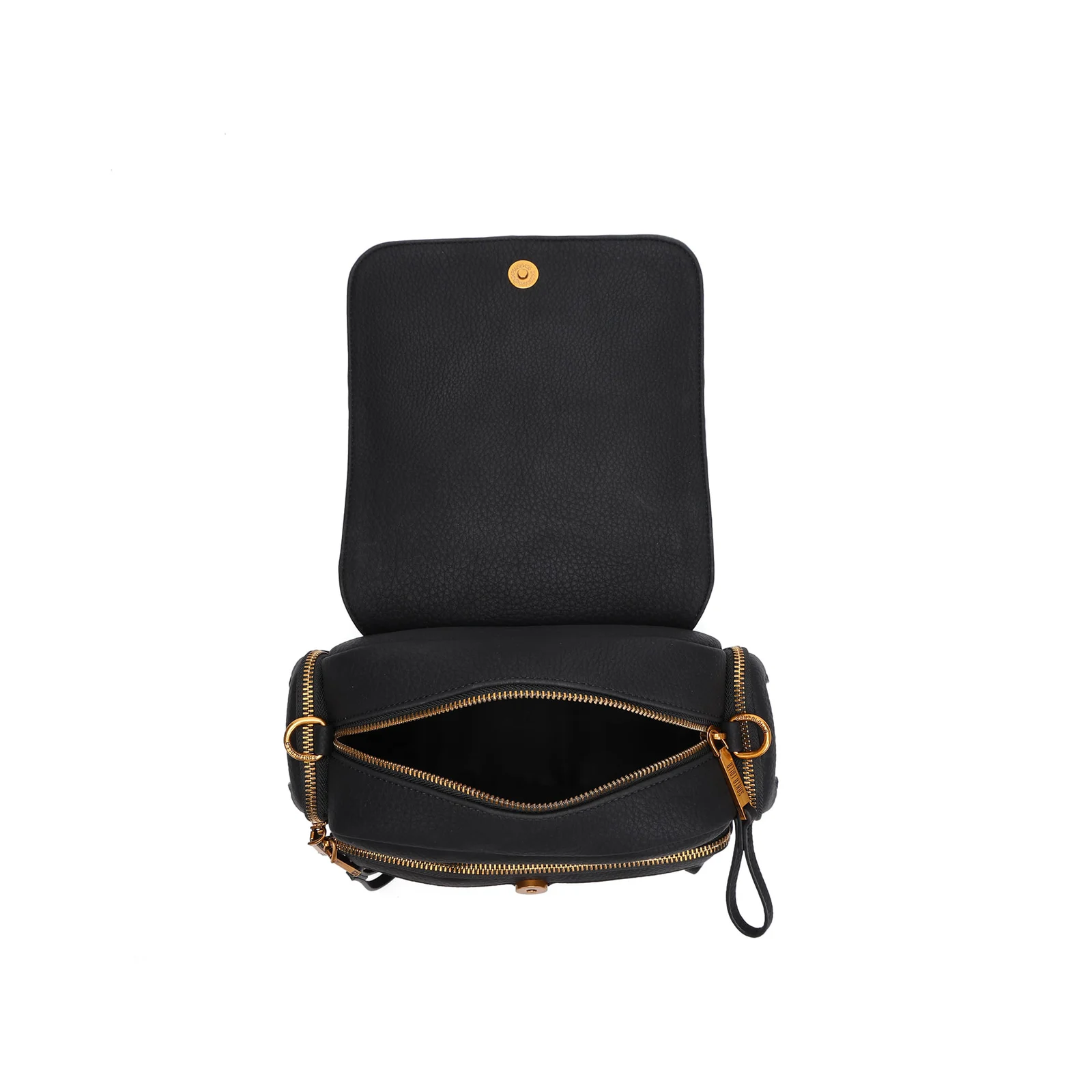 Bolsa Média Estruturada Floater Transversal Preto - vista 5 de 5
