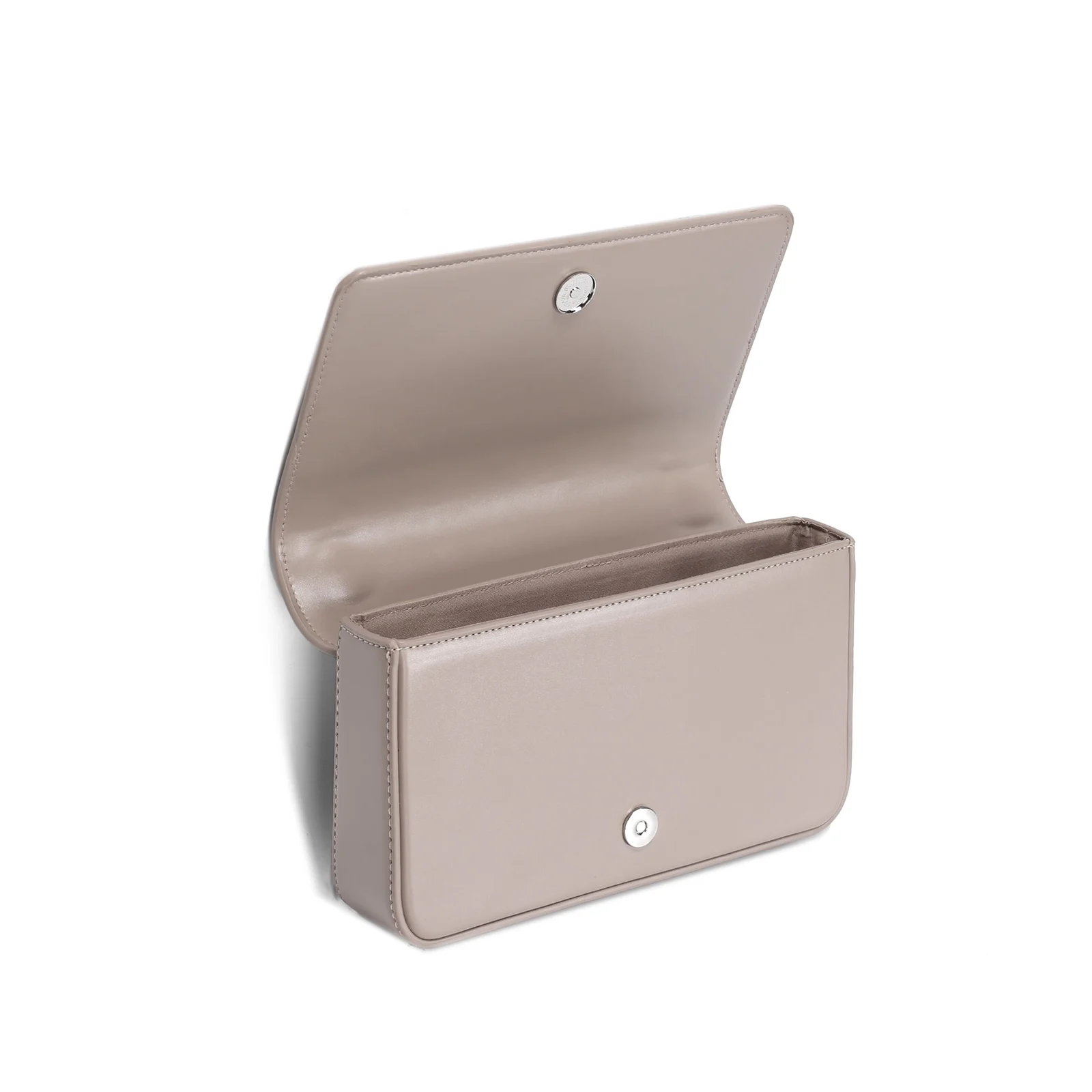 Bolsa Soft Cinza Alça Transversal Tachas - vista 3 de 3
