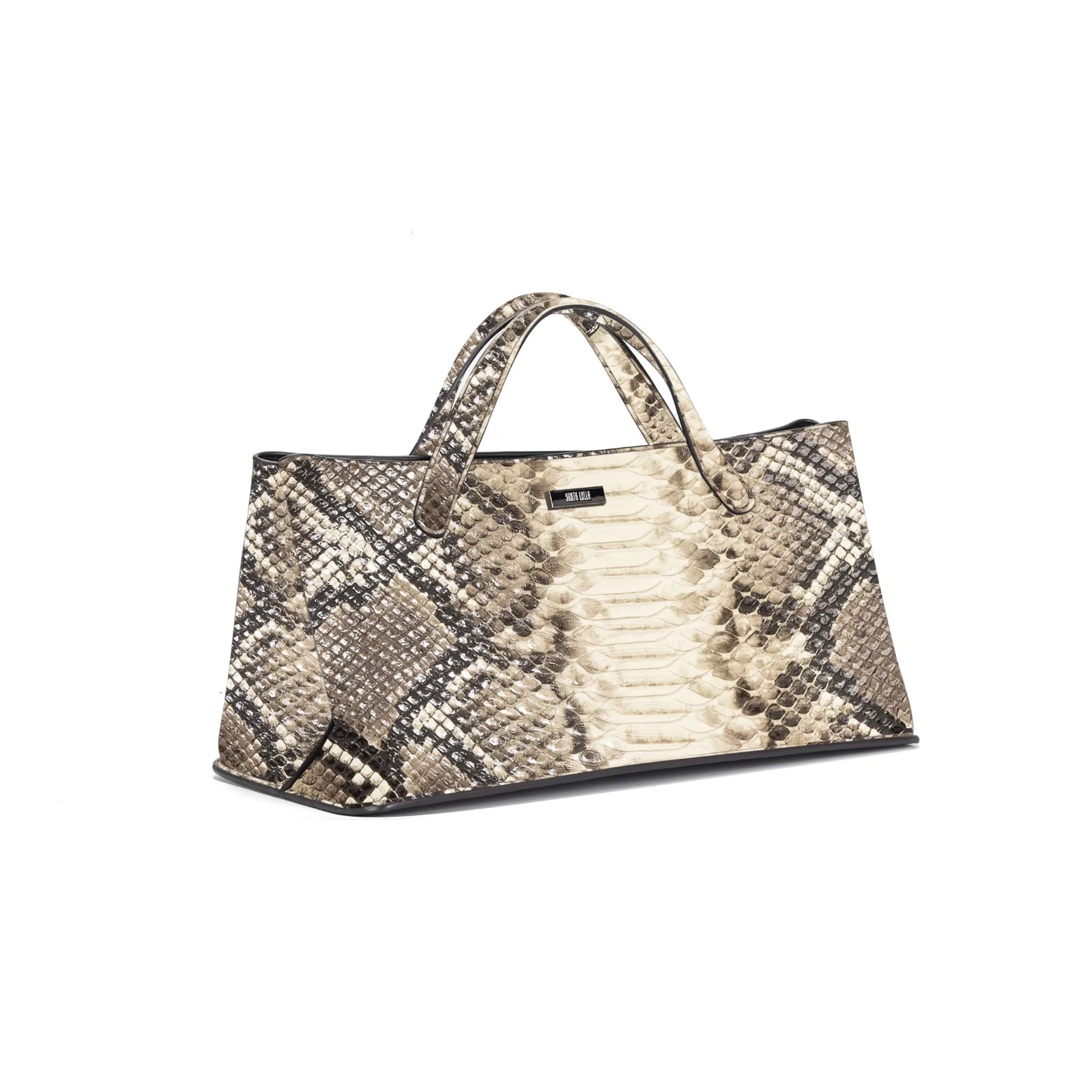 Bolsa Grande Estampa Animal Print Cobra Alça De Mão - vista 2 de 3