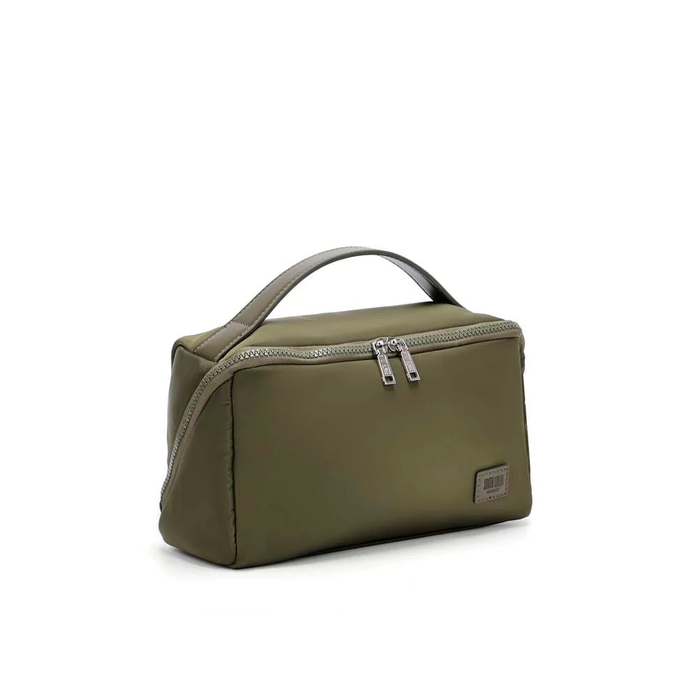 Necessaire Nylon Verde Army Alça De Mão - vista 2 de 5