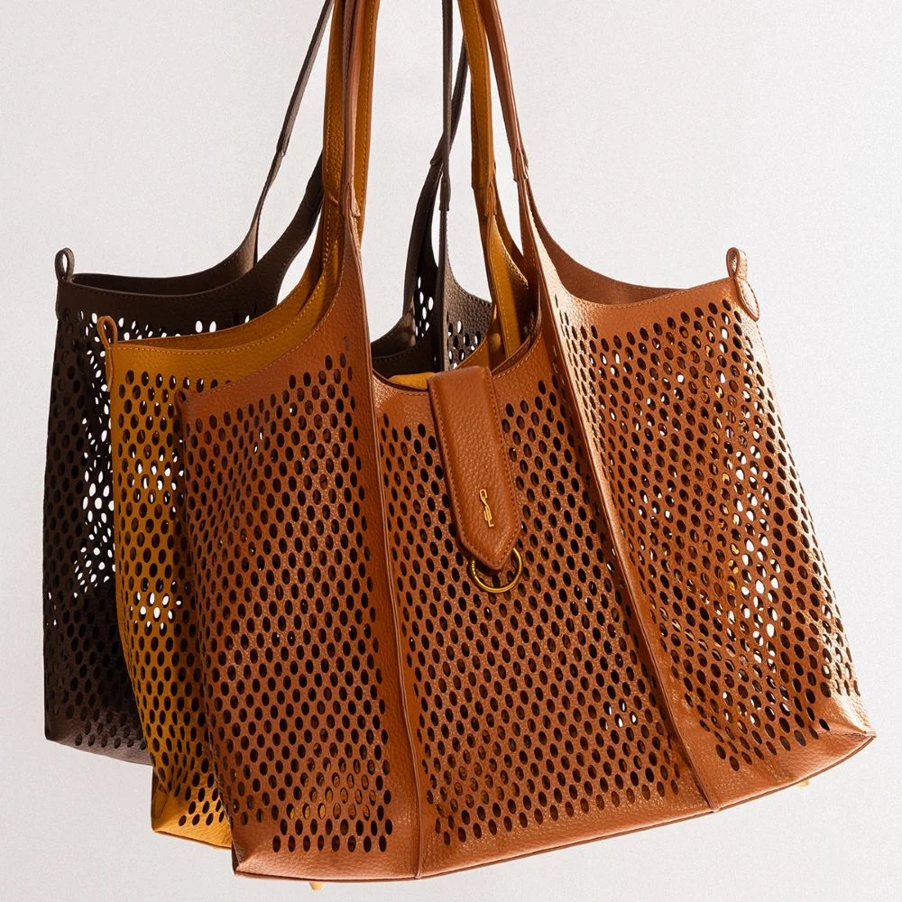 Bolsa Shopper Tela Floater Marrom Dark Alça De Ombro - vista 8 de 8