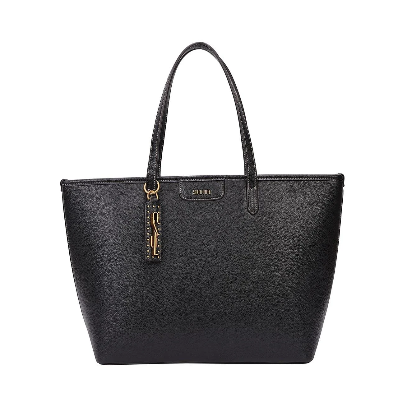 Bolsa Shopper Floater Preta Pespontos Alça De Ombro - vista 1 de 7