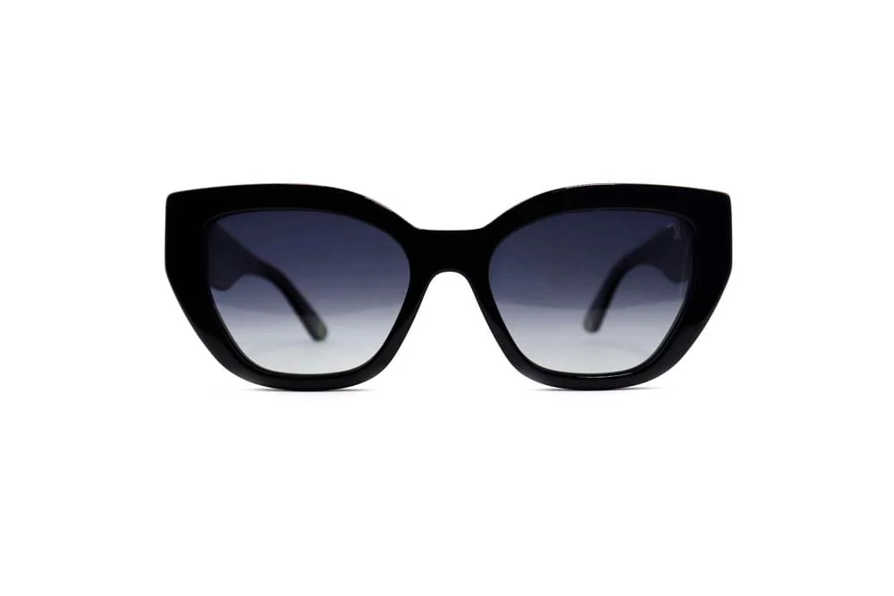 Óculos de Sol Gatinho Acetato Preto - vista 2 de 4