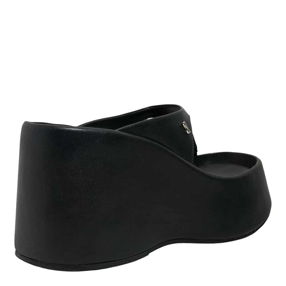 Tamanco Plataforma de Dedo Soft Mestiço Preto - vista 3 de 4