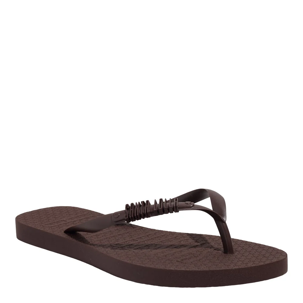 Kit Chinelo Flip Flop Borracha E Necessaire Marrom Cocoa - vista 3 de 7