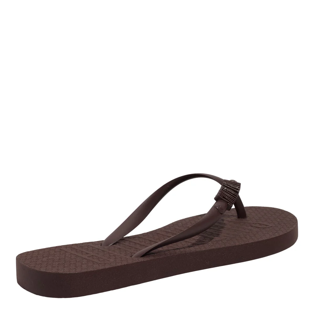 Kit Chinelo Flip Flop Borracha E Necessaire Marrom Cocoa - vista 4 de 7