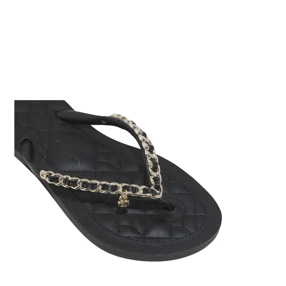 Chinelo Flip Flop Borracha Preto - vista 4 de 5
