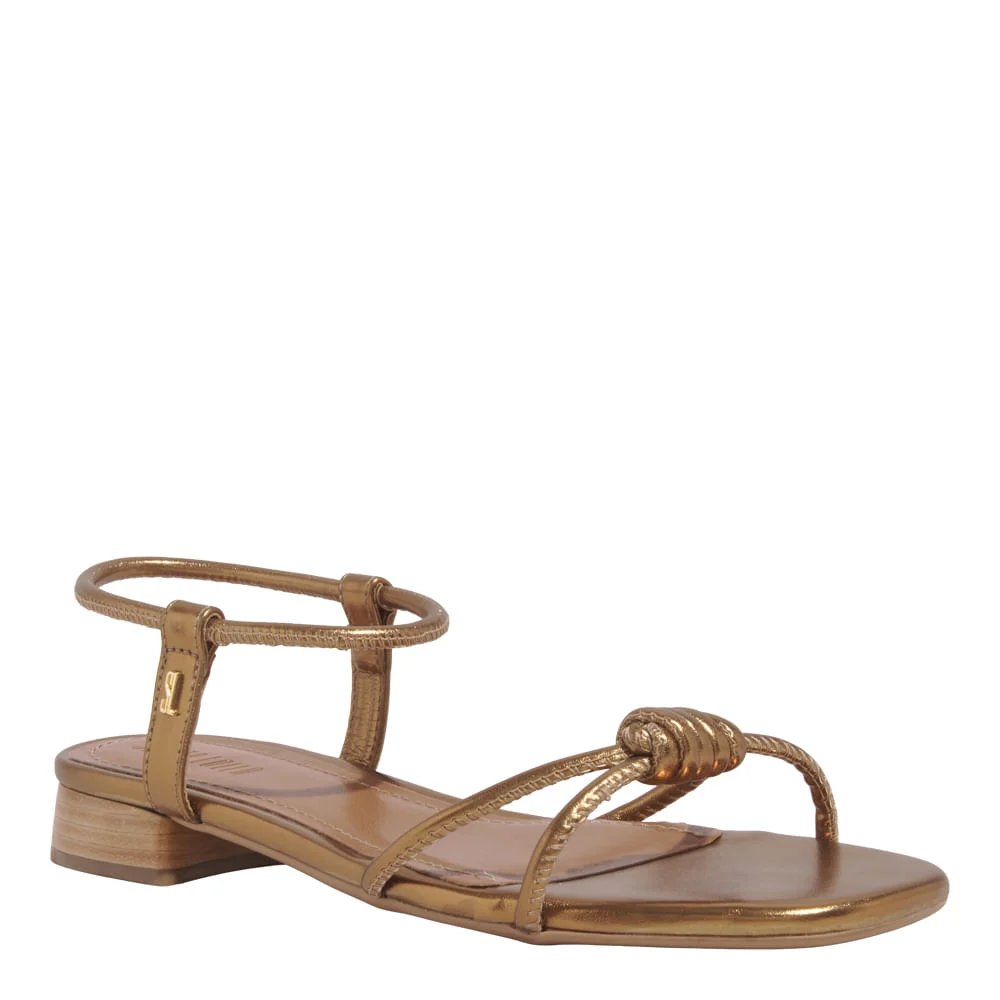 Rasteira Napa Metalizada Ultra Bronze - vista 2 de 5
